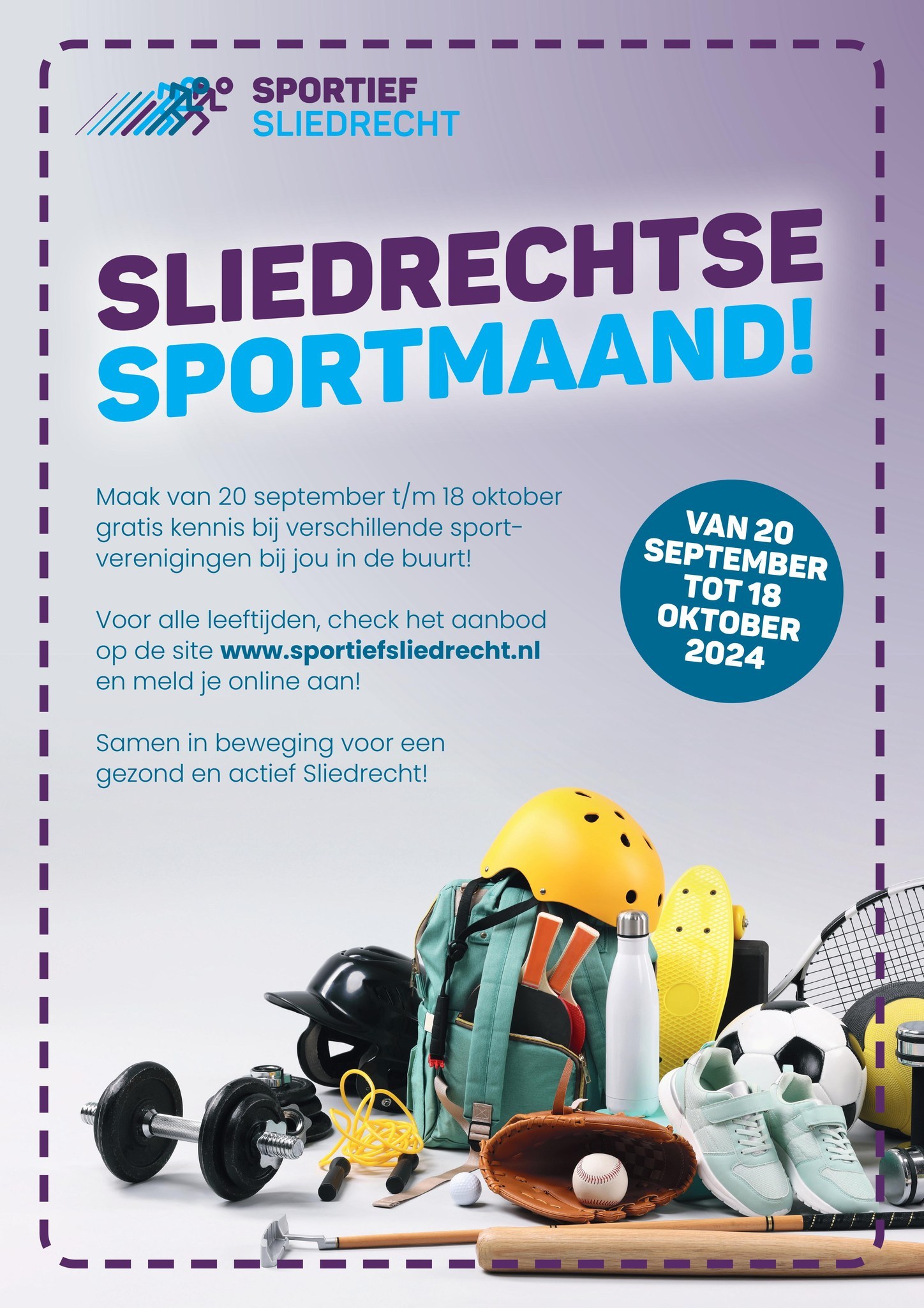 Flyer sportmaand Sliedrecht 2024