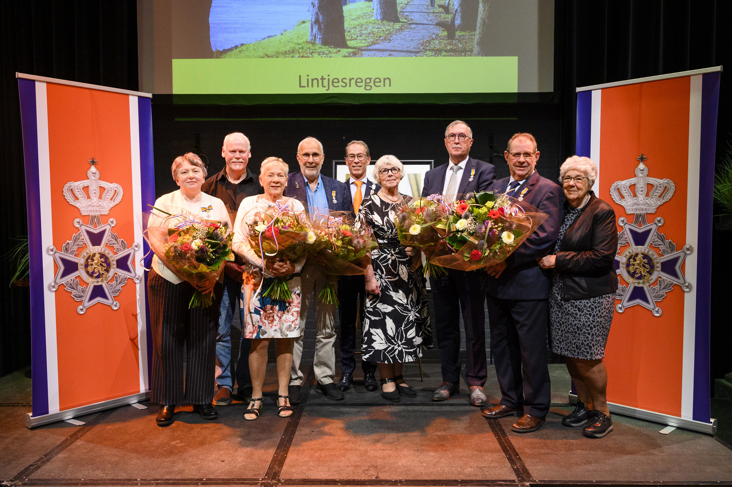 Groepsfoto Lintjesregen 2025