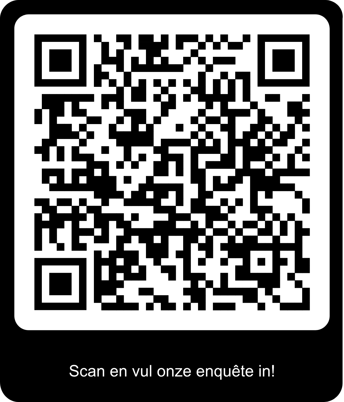 QR-code vragenlijst bezuinigen