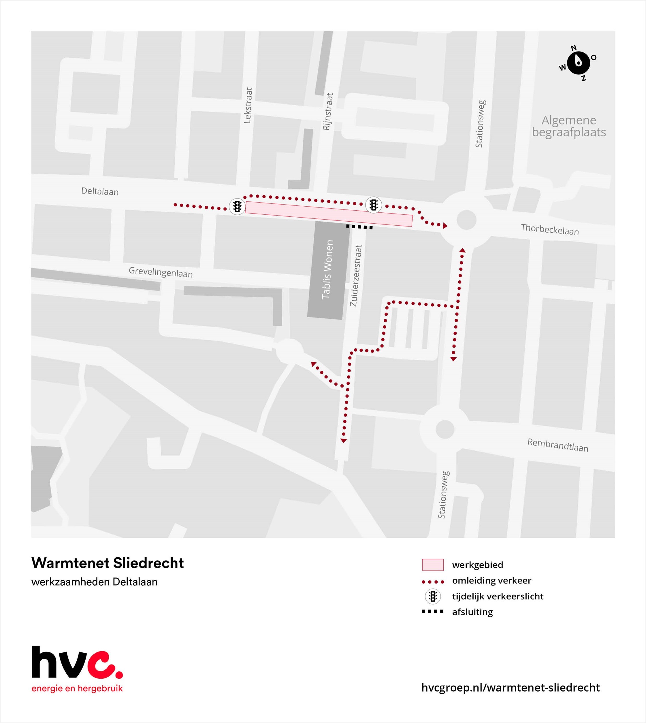 2-Kaartje wegwerkzaamheden Deltalaan